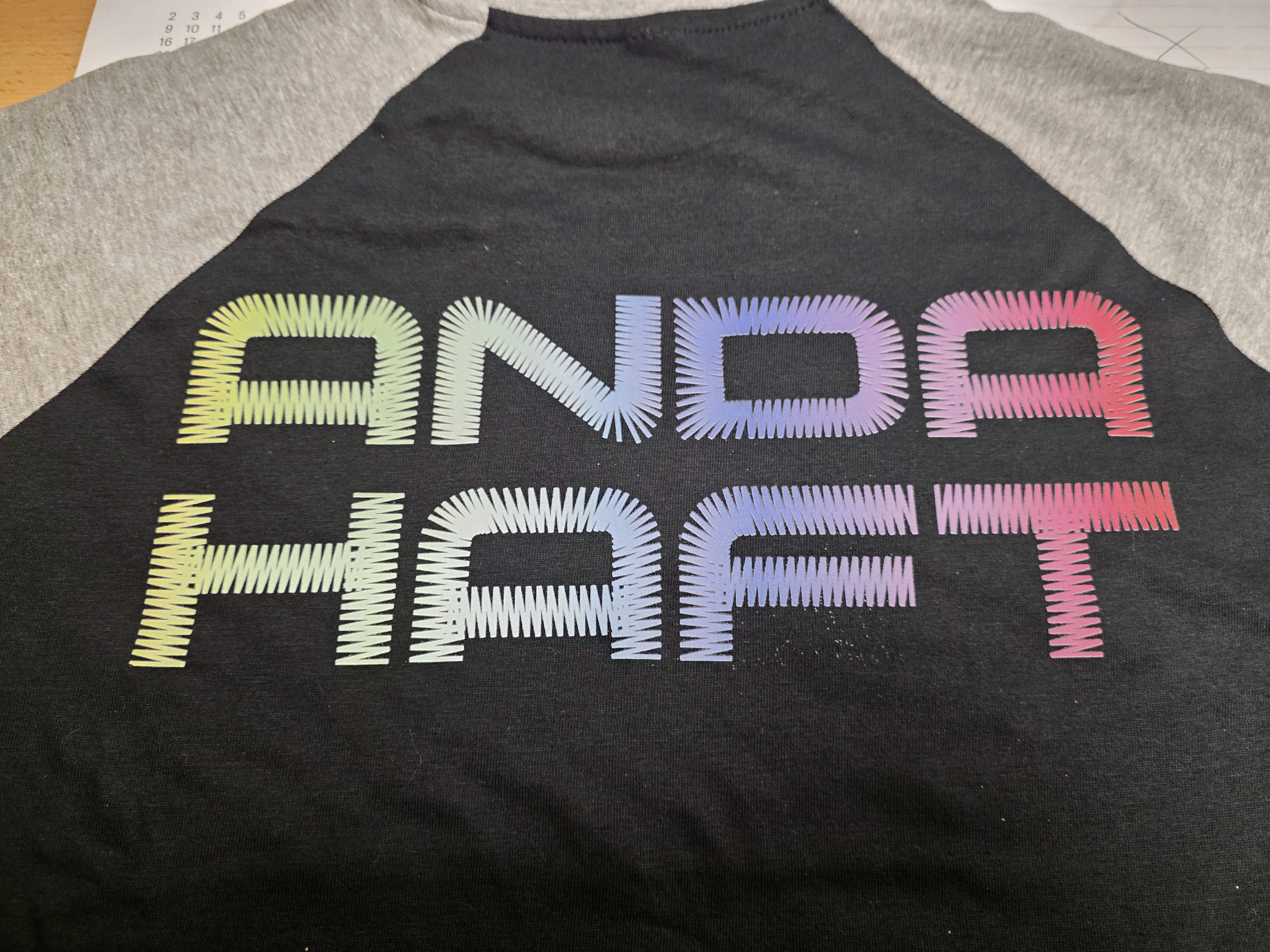 Nadruk odblaskowy wielokolorowy